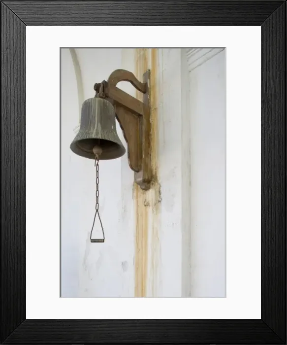 Framed Print : Africa, Mozambique, Maputo, Architectural details of bell inside colonial era C. F