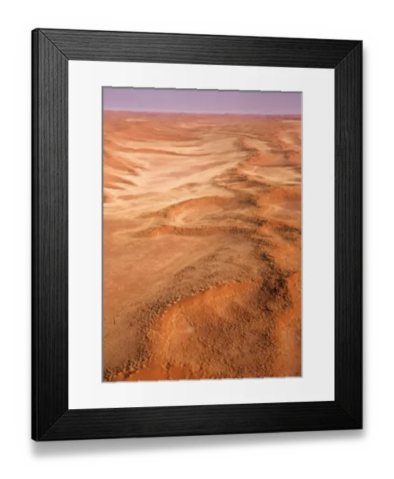 Framed Print : Namibia: Sossusvlei Dunes, Aerial scenic