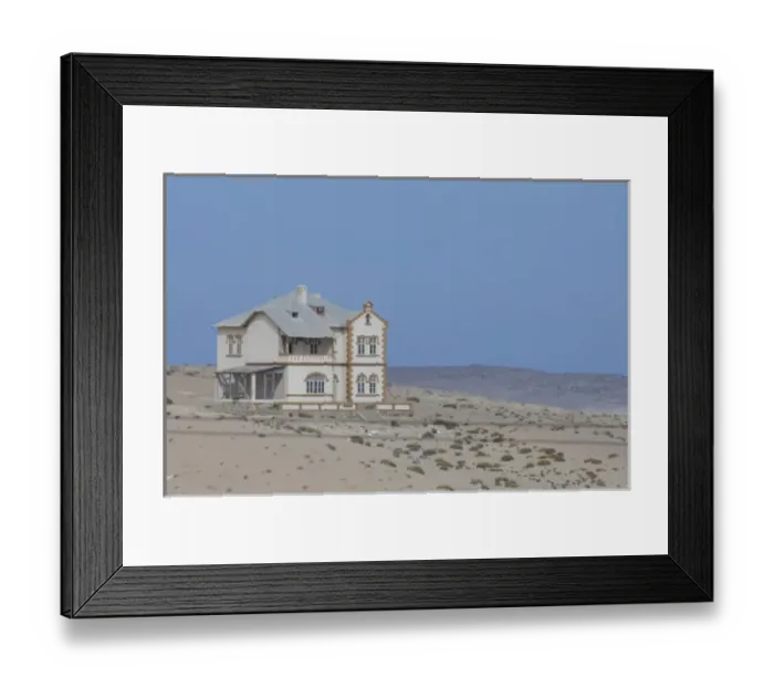 Framed Print : Africa, Namibia, Luderitz. Kolmanskop, former diamond mining town abandoned in 1940
