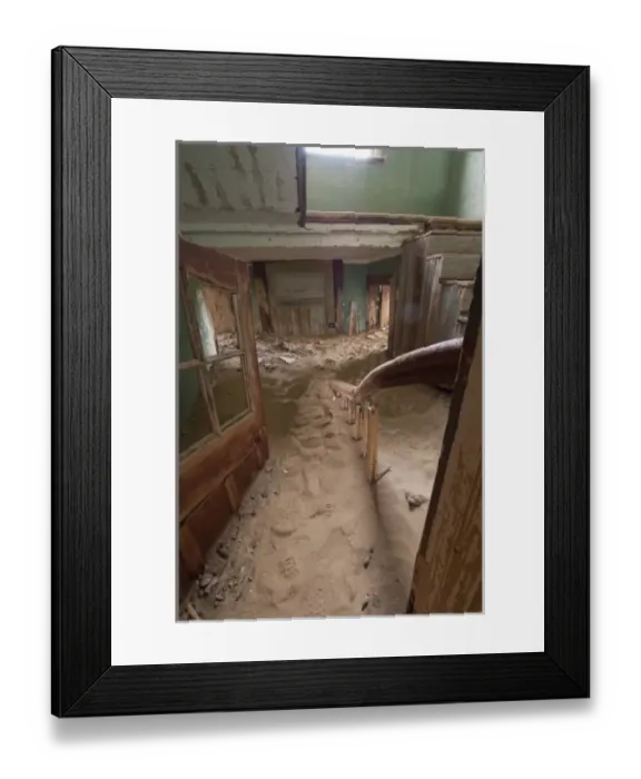 Framed Print : Africa, Namibia, Luderitz. Kolmanskop, former diamond mining town abandoned in 1940 Framed Print : Africa, Namibia, Luderitz. Kolmanskop, former diamond mining town abandoned in 1940