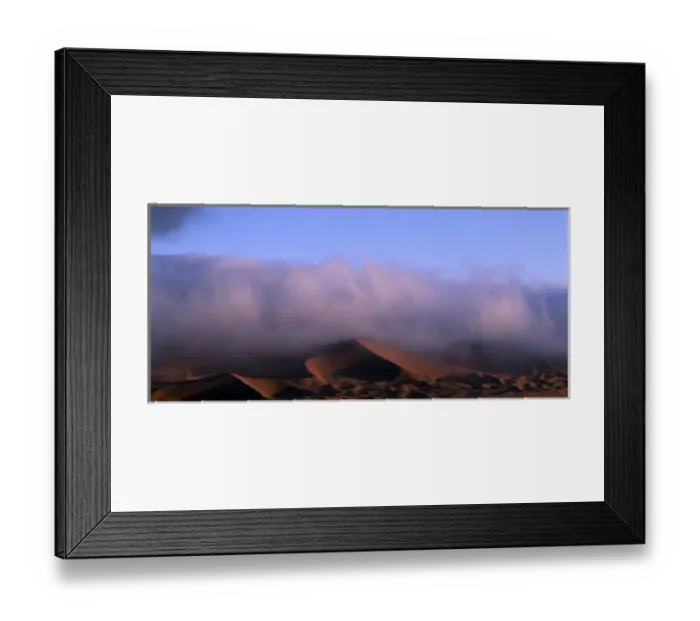 Framed Print : Namibia, Namib Nauklift National Park, Morning fog rolls in from Atlantic Ocean over Framed Print : Namibia, Namib Nauklift National Park, Morning fog rolls in from Atlantic Ocean over