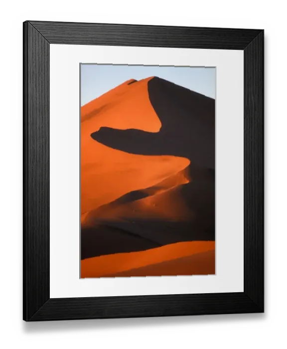 Framed Print : Africa, Namibia, Namib Naukluft National Park, Morning sun lights sand dunes in Namib Framed Print : Africa, Namibia, Namib Naukluft National Park, Morning sun lights sand dunes in Namib