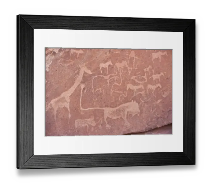 Framed Print : Petroglyph at Twyfelfontain, Namibia Framed Print : Petroglyph at Twyfelfontain, Namibia