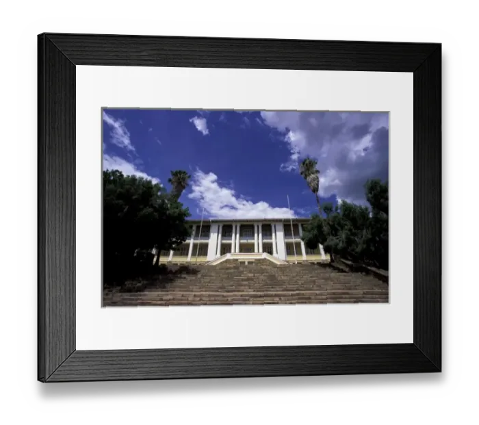Framed Print : Africa, Namibia, Windhoek. Tintenpalast Ink Palace, Namibian parliament Framed Print : Africa, Namibia, Windhoek. Tintenpalast Ink Palace, Namibian parliament