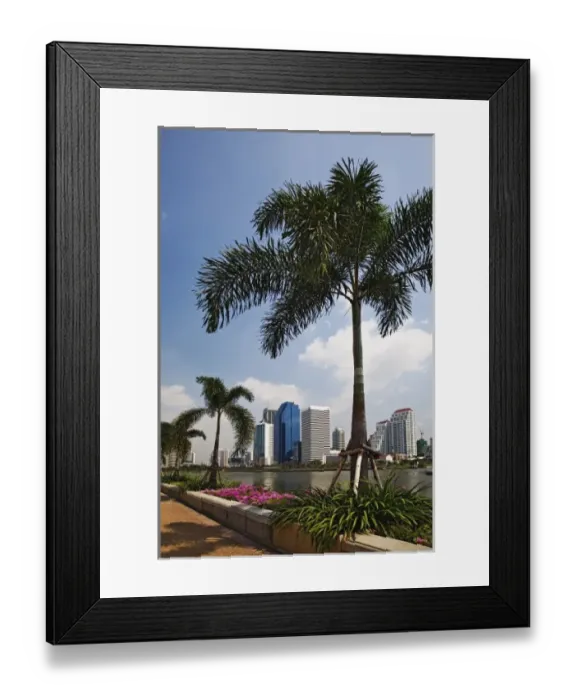 Framed Print : Modern Bangkok skyline from Queen Sirikit Convention Center Framed Print : Modern Bangkok skyline from Queen Sirikit Convention Center