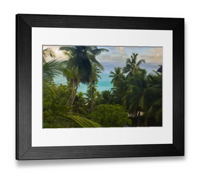 Framed Print : Anse Beach on Fregate Island