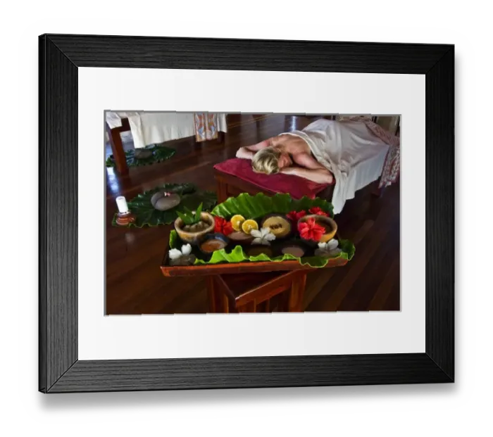 Framed Print : Spa at Fregate Resort (MR) Framed Print : Spa at Fregate Resort (MR)