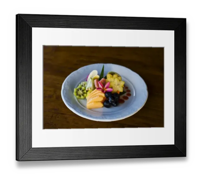 Framed Print : Cuisine offered at Fregate Resort Framed Print : Cuisine offered at Fregate Resort