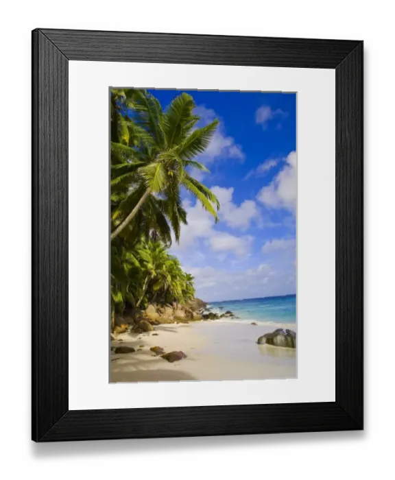 Framed Print : Anse Victorin Beach on Fregate Island