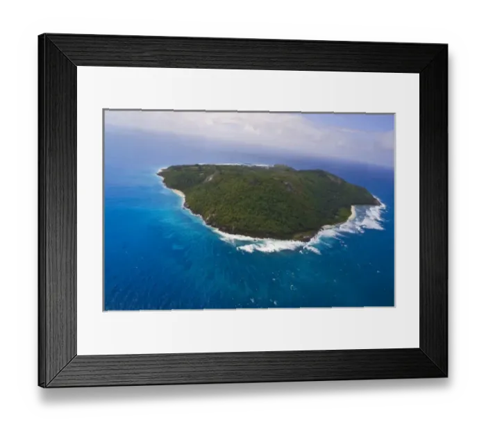 Framed Print : Overview of Fregate island Framed Print : Overview of Fregate island