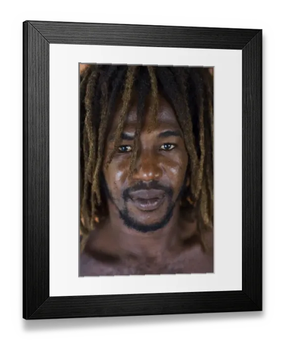 Framed Print : Robert, rasta guy (MR) Framed Print : Robert, rasta guy (MR)