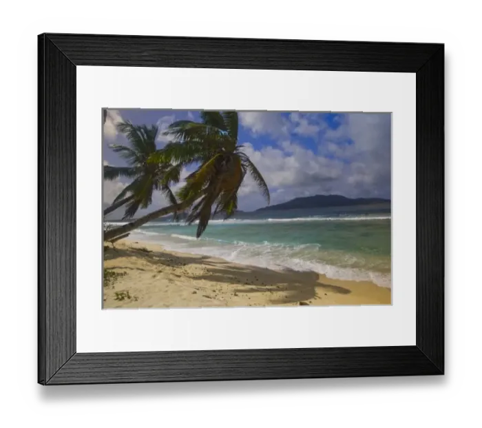 Framed Print : Beach on La Digue Island Framed Print : Beach on La Digue Island