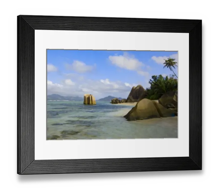 Framed Print : Anse-Source D Argent Framed Print : Anse-Source D Argent