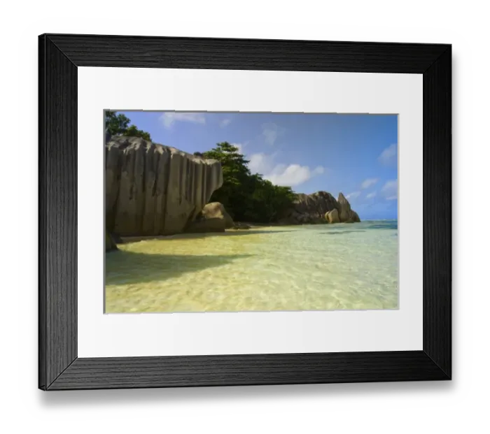 Framed Print : Anse-Source D Argent Framed Print : Anse-Source D Argent
