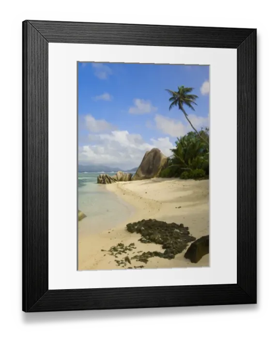 Framed Print : Anse-Source D Argent on La Digue Island Framed Print : Anse-Source D Argent on La Digue Island