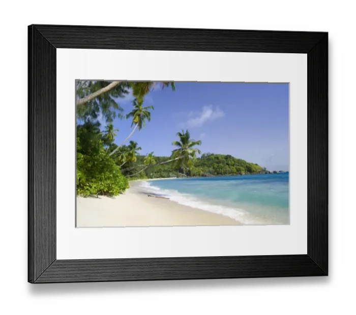 Framed Print : Beach at Chez Batistas restaurant Framed Print : Beach at Chez Batistas restaurant