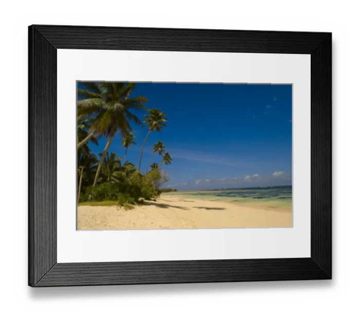Framed Print : Beach at Desroches Resort on Mahe Island Framed Print : Beach at Desroches Resort on Mahe Island