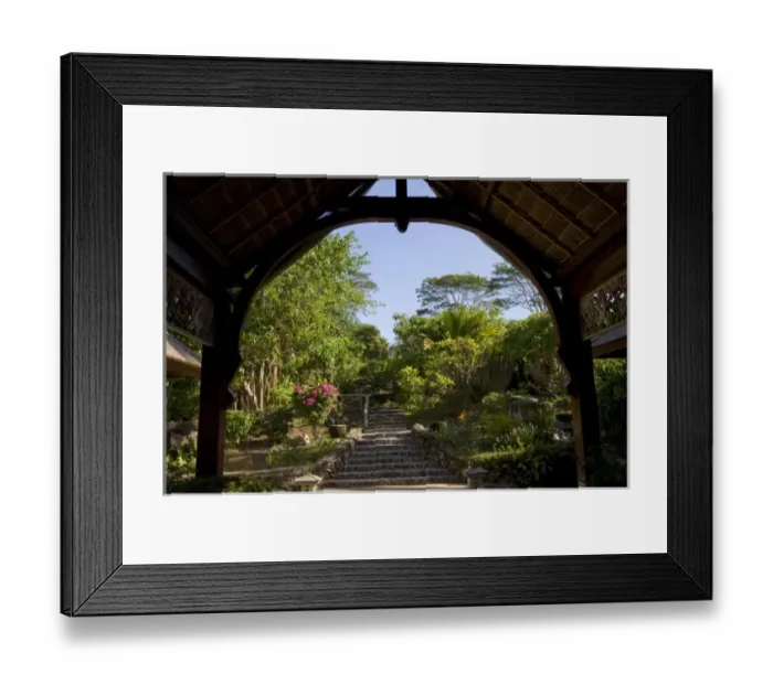 Framed Print : Entrance to Fregate Island Resort Framed Print : Entrance to Fregate Island Resort