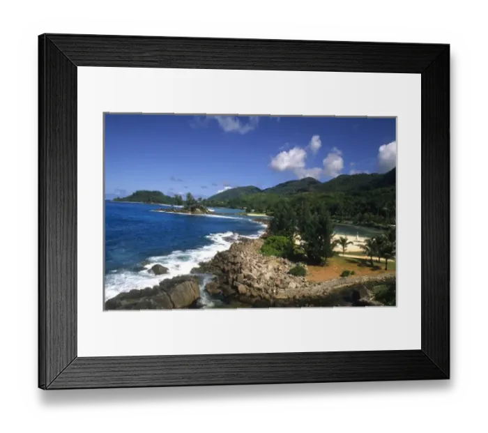 Framed Print : Beautiful Beyaya Mahe Beach in the beautiful village of La Digue in the Seychelles Framed Print : Beautiful Beyaya Mahe Beach in the beautiful village of La Digue in the Seychelles