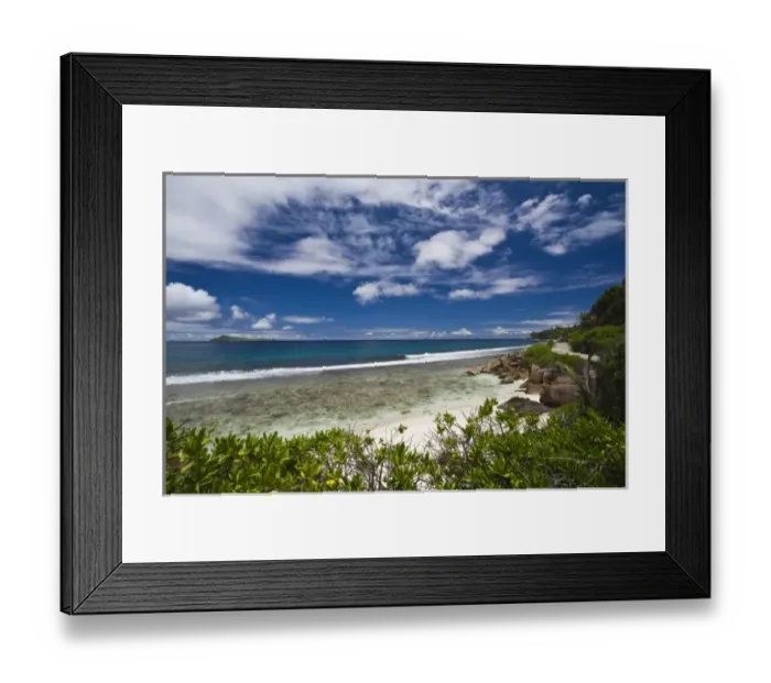 Framed Print : Seychelles, La Digue Island, Anse Gaulettes Framed Print : Seychelles, La Digue Island, Anse Gaulettes