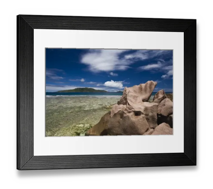 Framed Print : Seychelles, La Digue Island, Anse Grosse Roche, east coast Framed Print : Seychelles, La Digue Island, Anse Grosse Roche, east coast