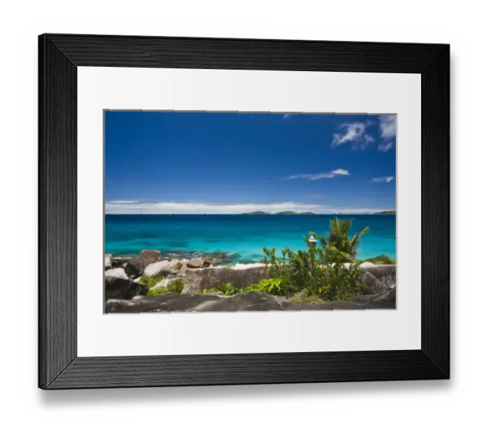 Framed Print : Seychelles, La Digue Island, Anse Patates bay, small lantern by L Ocean Hotel Framed Print : Seychelles, La Digue Island, Anse Patates bay, small lantern by L Ocean Hotel