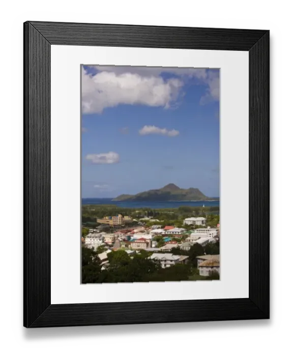 Framed Print : Seychelles, Mahe Island, Victoria, from Beau Vallon Road Framed Print : Seychelles, Mahe Island, Victoria, from Beau Vallon Road