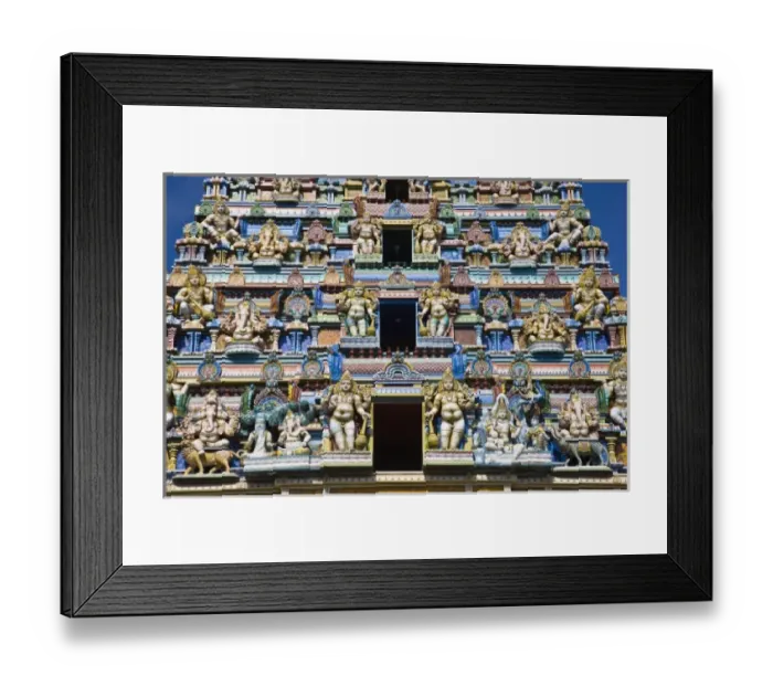 Framed Print : Seychelles, Mahe Island, Victoria, Hindu Temple Framed Print : Seychelles, Mahe Island, Victoria, Hindu Temple