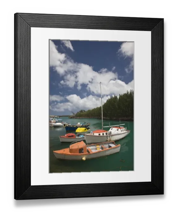 Framed Print : Seychelles, Mahe Island, Victoria, Inner Harbor Framed Print : Seychelles, Mahe Island, Victoria, Inner Harbor