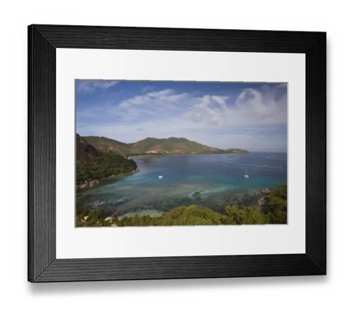 Framed Print : Seychelles, Praslin Island, Anse Volbert, Curieuse Bay Framed Print : Seychelles, Praslin Island, Anse Volbert, Curieuse Bay