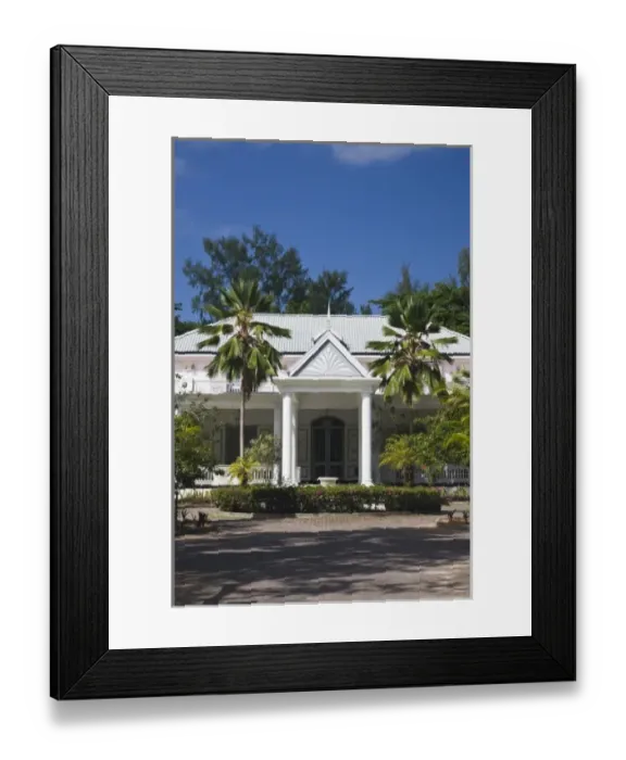 Framed Print : Seychelles, Praslin Island, Anse Volbert, Praslin Casino des Iles