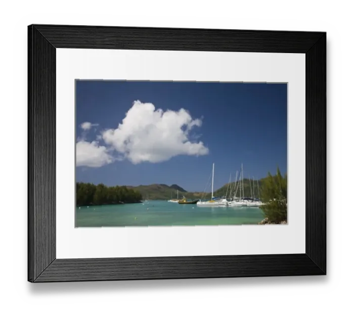 Framed Print : Seychelles, Praslin Island, Baie St. Anne bay Framed Print : Seychelles, Praslin Island, Baie St. Anne bay