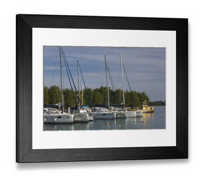 Framed Print : Seychelles, Praslin Island, Baie Ste-Anne, yacht harbor Framed Print : Seychelles, Praslin Island, Baie Ste-Anne, yacht harbor