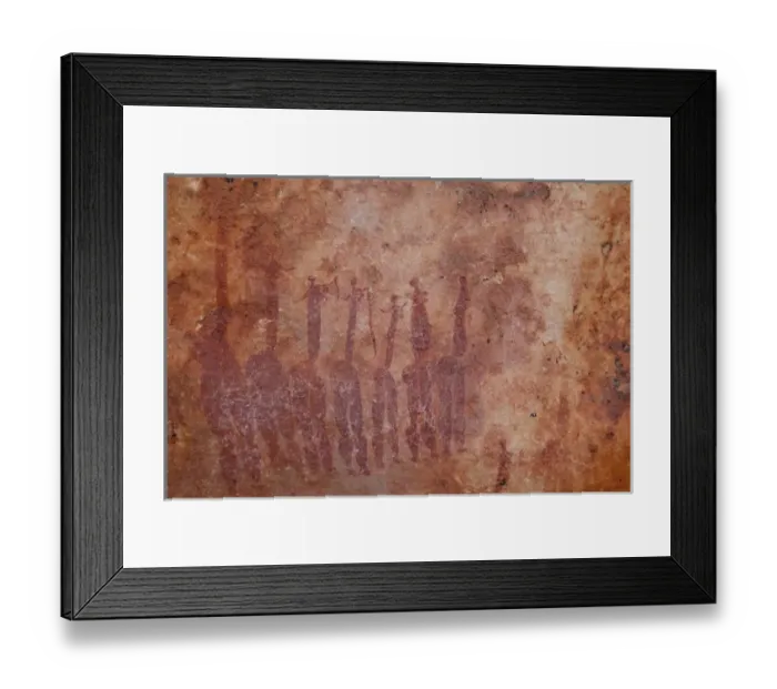 Framed Print : South Northern Cederberg Pakhuis Conservancy, Sevilla Rock Art Trail. Rock painting