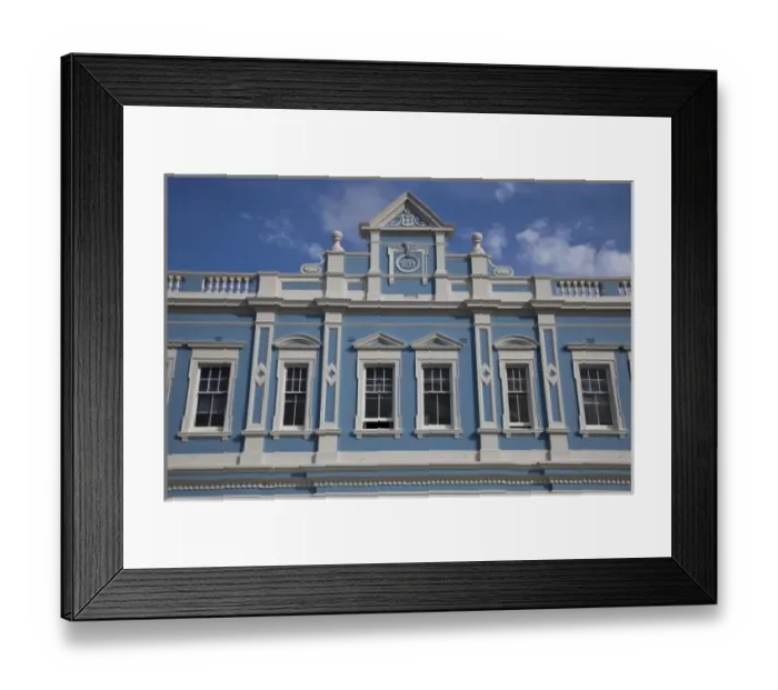Framed Print : Building detail in Simons Town, Western Cape, South Africa