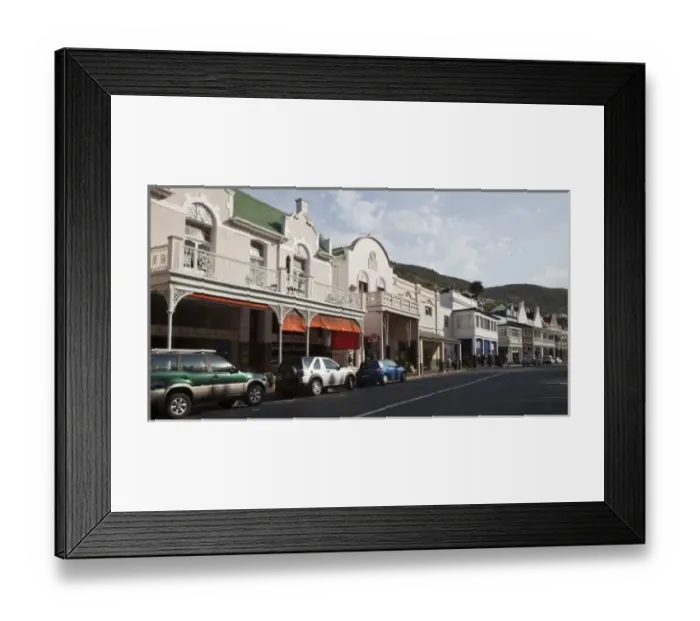 Framed Print : Main street of Simons Town, Western Cape, South Africa Framed Print : Main street of Simons Town, Western Cape, South Africa