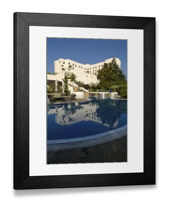 Framed Print : Africa, South Africa, Gauteng, Johannesburg, Sandton, Hilton hotel pool (RF)