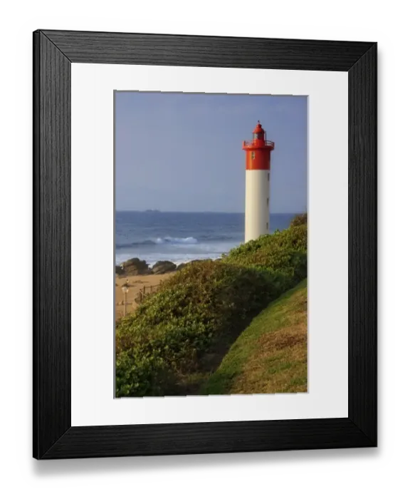 Framed Print : Africa, South Africa, KwaZulu Natal, Durban, Umhlanga Rocks, beach and lighthouse Framed Print : Africa, South Africa, KwaZulu Natal, Durban, Umhlanga Rocks, beach and lighthouse