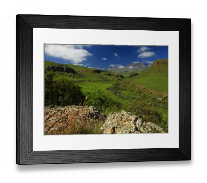 Framed Print : Longwall, Giants Castle, Drakensberg Mountains, Central Berg, South Africa