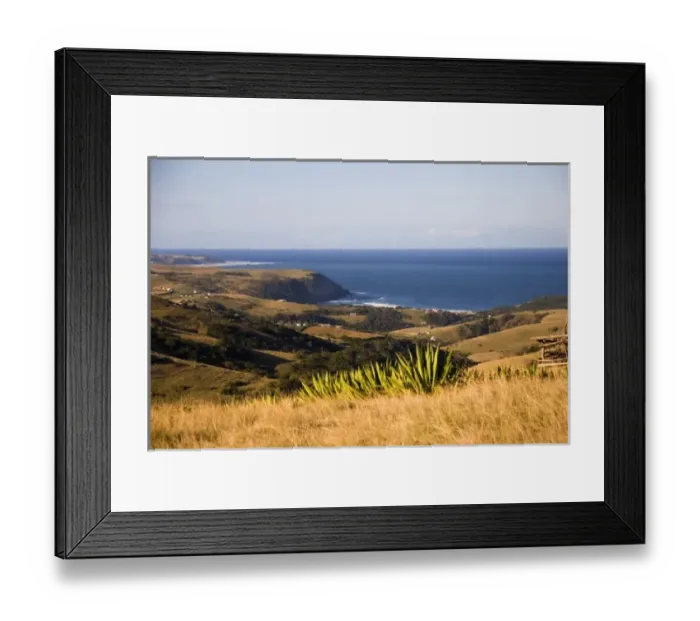 Framed Print : Coffee Bay, Transkye, Wild Coast, South Africa. Scenic outlooks over the coffe bay ocean Framed Print : Coffee Bay, Transkye, Wild Coast, South Africa. Scenic outlooks over the coffe bay ocean