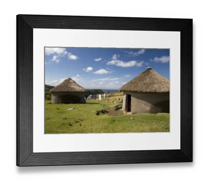 Framed Print : Coffee Bay, Transkye, Wild Coast, South Africa. A traditional african village Framed Print : Coffee Bay, Transkye, Wild Coast, South Africa. A traditional african village