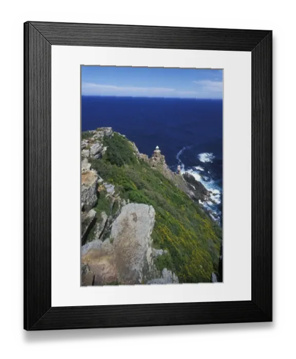 Framed Print : South Africa, Table Mountain National Park, Dias Point Lighthouse at Cape of Good Hope Framed Print : South Africa, Table Mountain National Park, Dias Point Lighthouse at Cape of Good Hope
