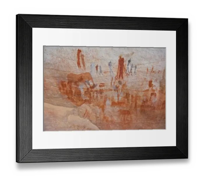 Framed Print : Rock paintings made by San Bushmen at Bushmans Kloof in Western Cape Province, South Africa Framed Print : Rock paintings made by San Bushmen at Bushmans Kloof in Western Cape Province, South Africa