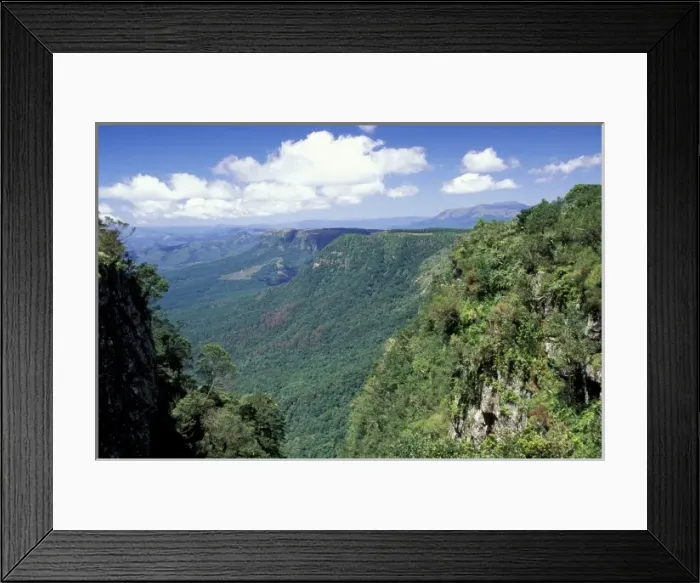 Framed Print : Africa, South Africa, Mpumalanga, Klein Drakensberg area, Blyde River Canyon. View