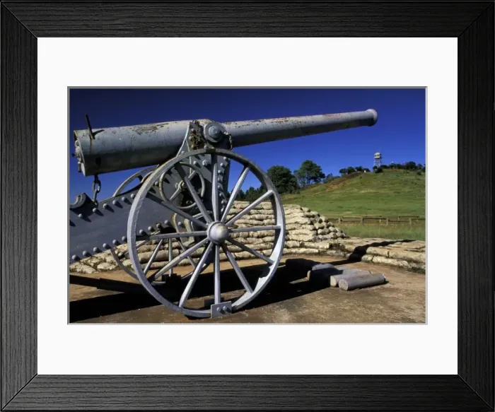 Framed Print : Africa, South Africa, Mpumalanga, Long Tom Pass. Cannon from the Anglo Boer War