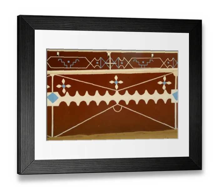 Framed Print : Sudan, North (Nubia), Geometrical patterns as wall decoration Framed Print : Sudan, North (Nubia), Geometrical patterns as wall decoration
