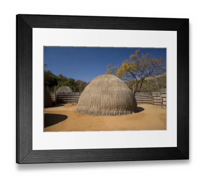 Framed Print : Mbabane, Swaziland. This is a typical home in the Matsamo Village Framed Print : Mbabane, Swaziland. This is a typical home in the Matsamo Village
