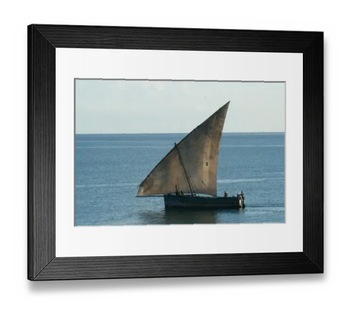 Framed Print : Tanzania: Zanzibar, StoneTown, fishing boat