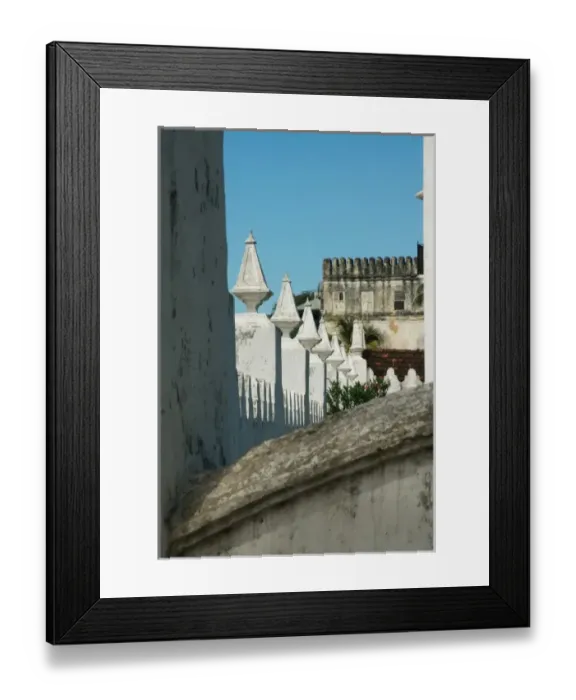 Framed Print : Tanzania: Zanzibar, detail of old building Framed Print : Tanzania: Zanzibar, detail of old building
