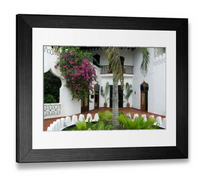 Framed Print : Tanzania: Zanzibar, Sultans Palace Hotel on the south end of the island, entrance Framed Print : Tanzania: Zanzibar, Sultans Palace Hotel on the south end of the island, entrance